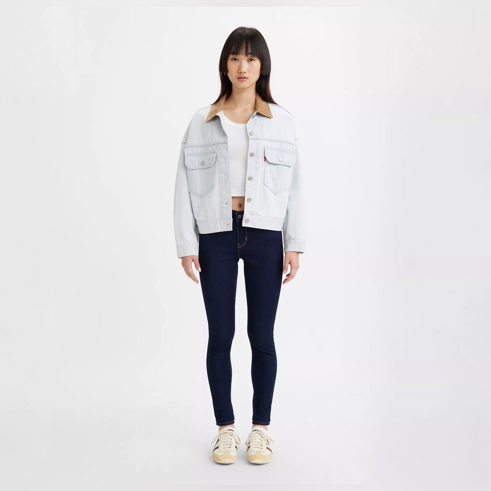 710 SUPER SKINNY WOMEN'S JEANS-Dusk Rinse/Dark Wash